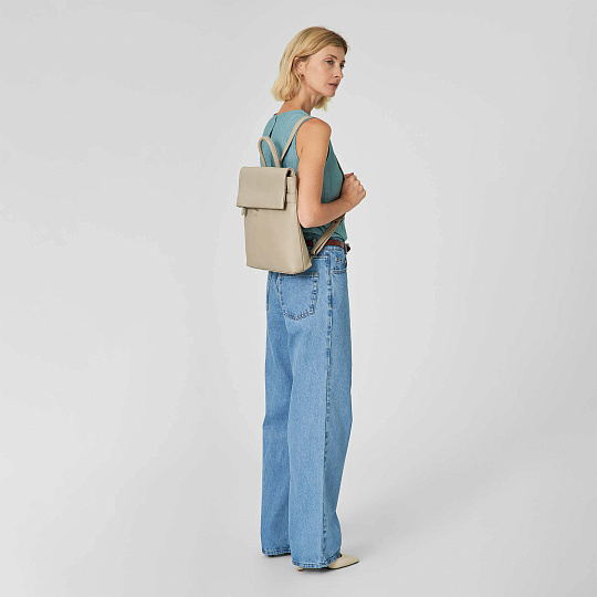 Рюкзак Dr.Koffer из натуральной кожи белый