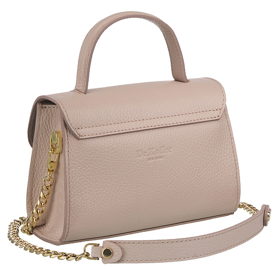 Женская сумка Dr. Koffer из натуральной кожи бежевая