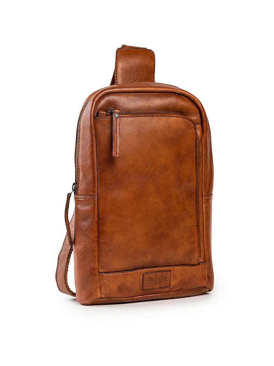 Рюкзак Dr.Koffer из натуральной кожи светло-коричневый
