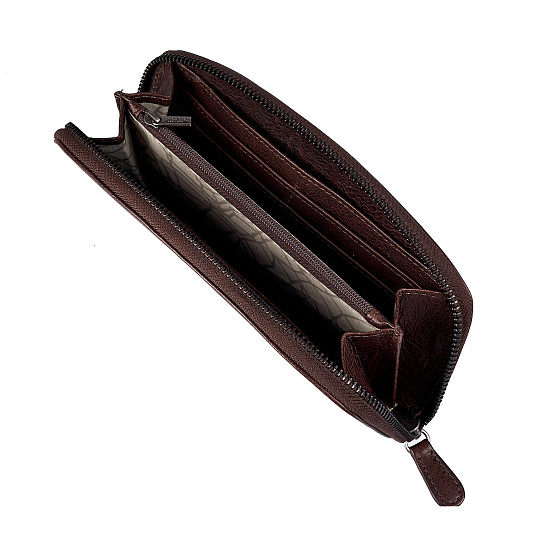 Портмоне Dr.Koffer из натуральной кожи коричневое