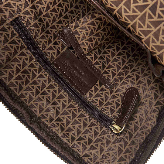 Сумка через плечо Dr.Koffer из натуральной кожи коричневая