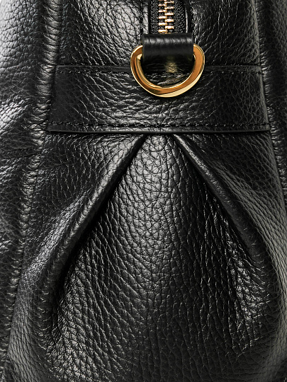 Женская сумка Dr. Koffer из натуральной кожи черная