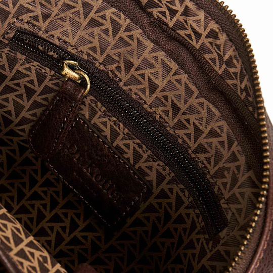 Сумка через плечо Dr.Koffer из натуральной кожи коричневая