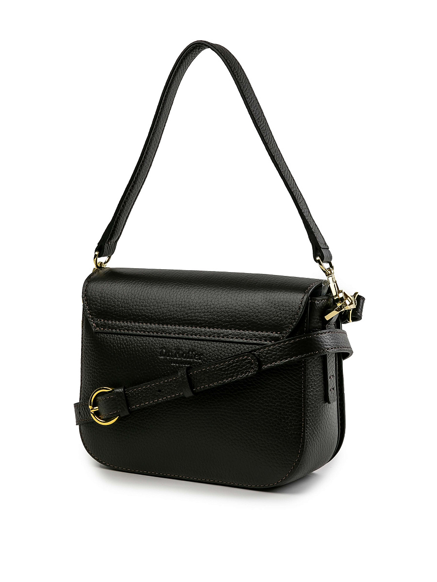 Женская сумка Dr.Koffer из натуральной кожи темно-коричневая