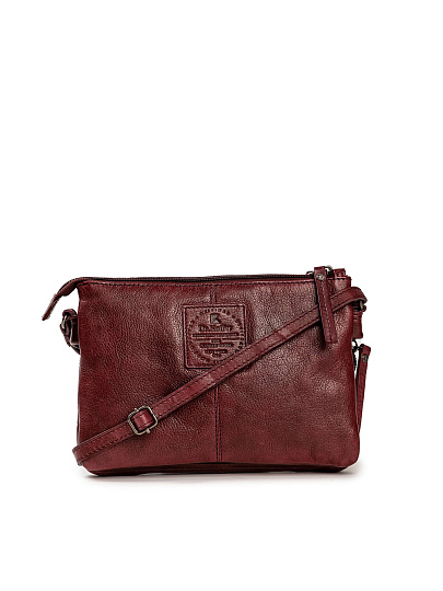 Сумка через плечо Dr.Koffer из натуральной кожи коричневая