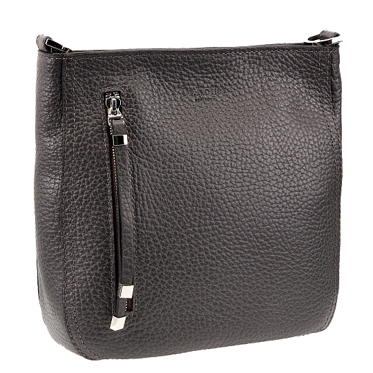 Женская сумка Dr. Koffer из натуральной кожи серая