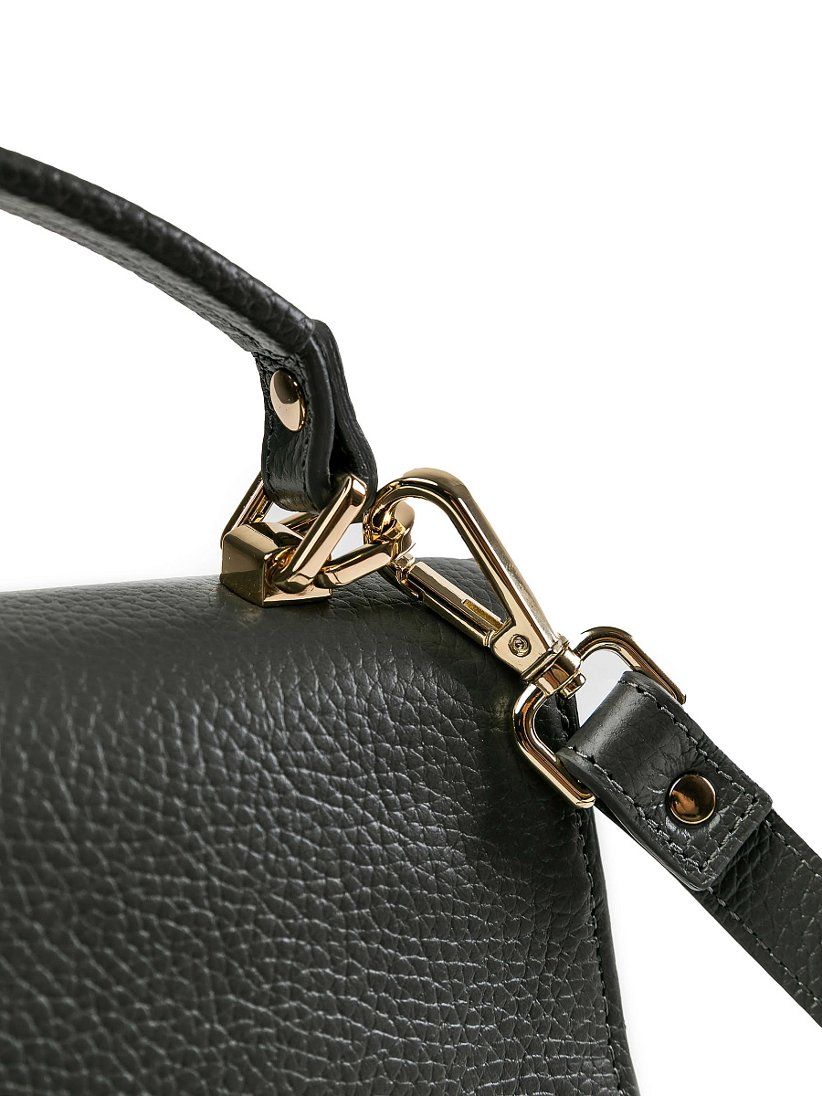 Женская сумка Dr.Koffer из натуральной кожи темно-серая