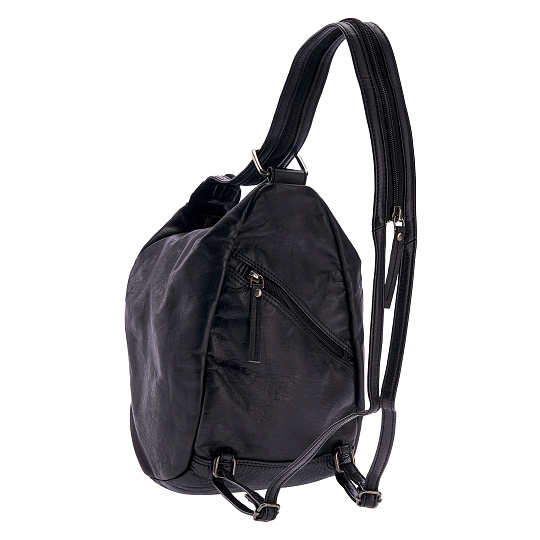 Сумка через плечо Dr.Koffer из натуральной кожи черная