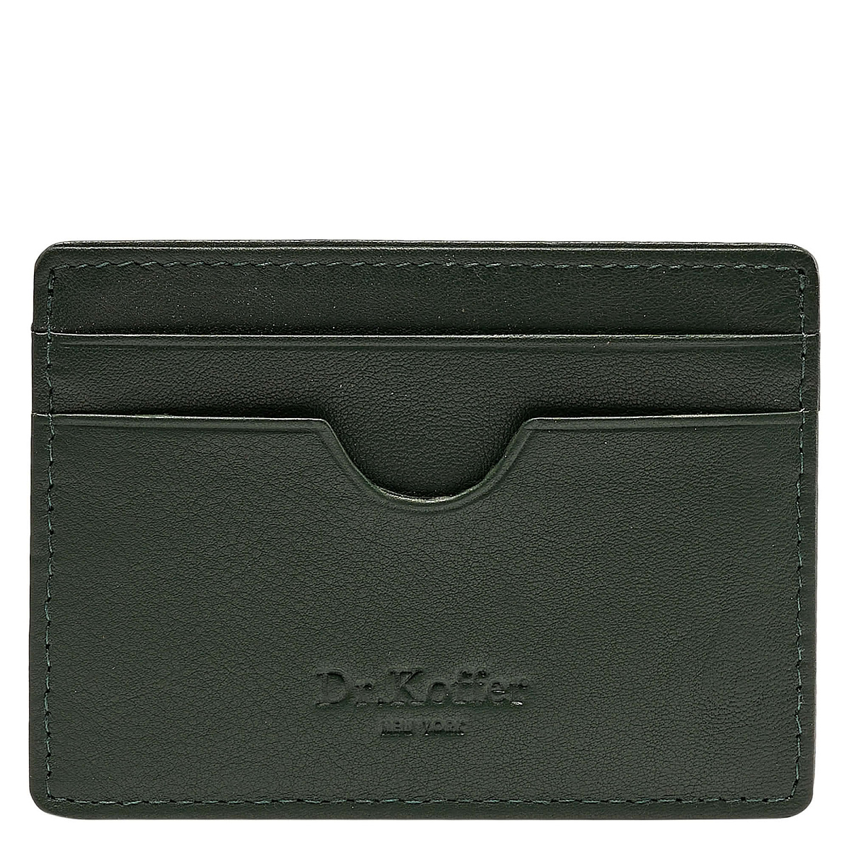 Кредитница Dr.Koffer из натуральной кожи зеленая