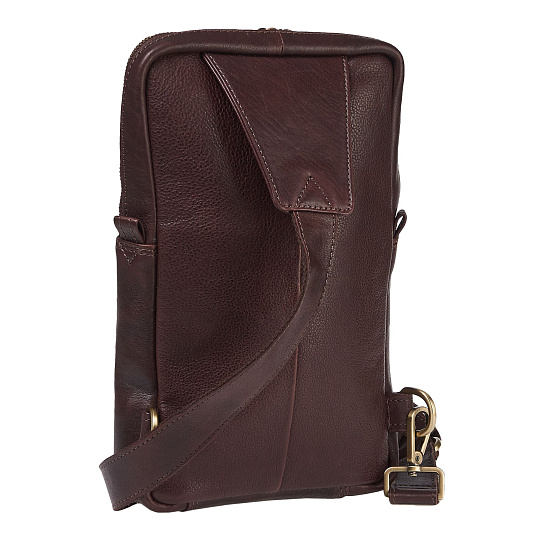 Сумка через плечо Dr.Koffer из натуральной кожи коричневая