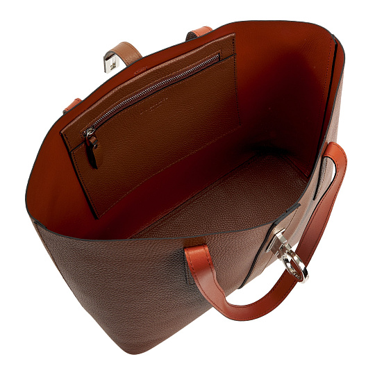 Женская сумка Dr. Koffer из натуральной кожи коричневая