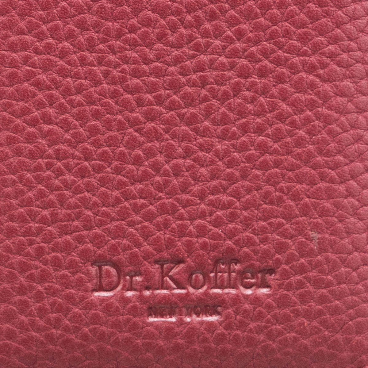 Кредитница Dr.Koffer из натуральной кожи бордовая