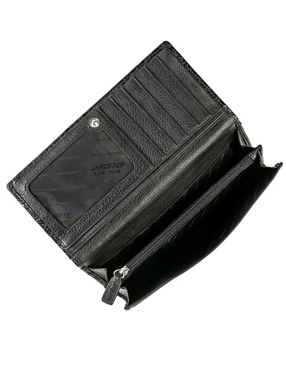 Портмоне Dr.Koffer из натуральной кожи черное