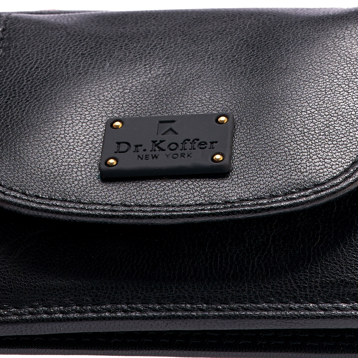 Портмоне Dr.Koffer из натуральной кожи черное
