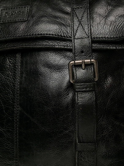 Рюкзак Dr.Koffer из натуральной кожи черный