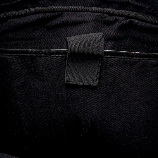 Деловая сумка Dr.Koffer из натуральной кожи черная