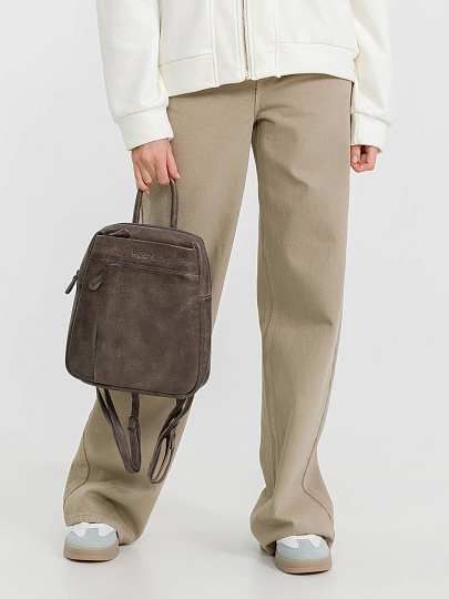 Рюкзак Dr.Koffer из натуральной кожи коричневый