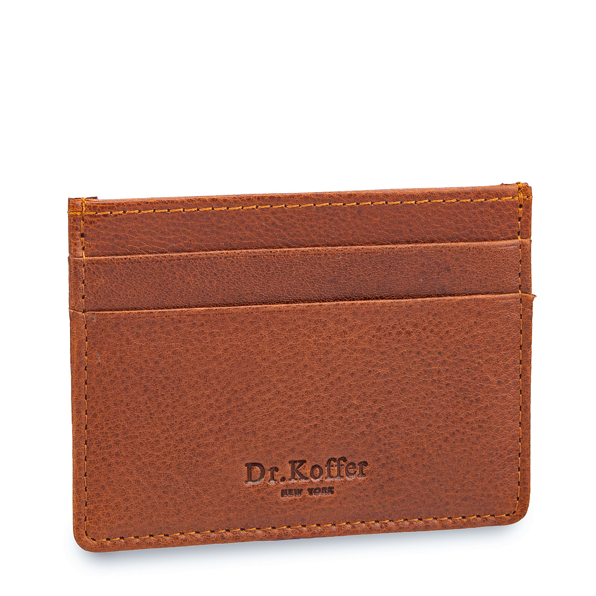 Кредитница Dr.Koffer из натуральной кожи коричневая