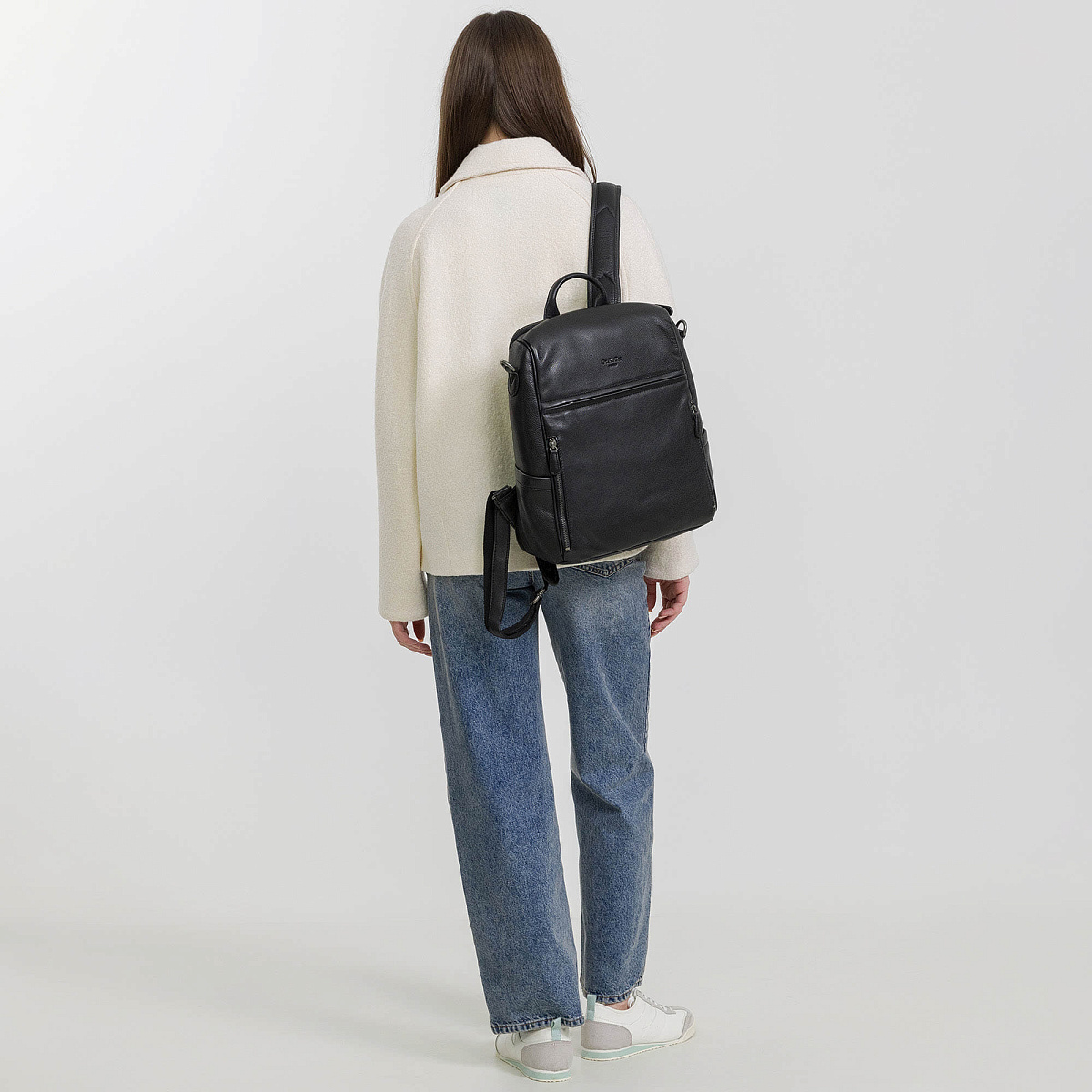 Рюкзак Dr.Koffer из натуральной кожи черный