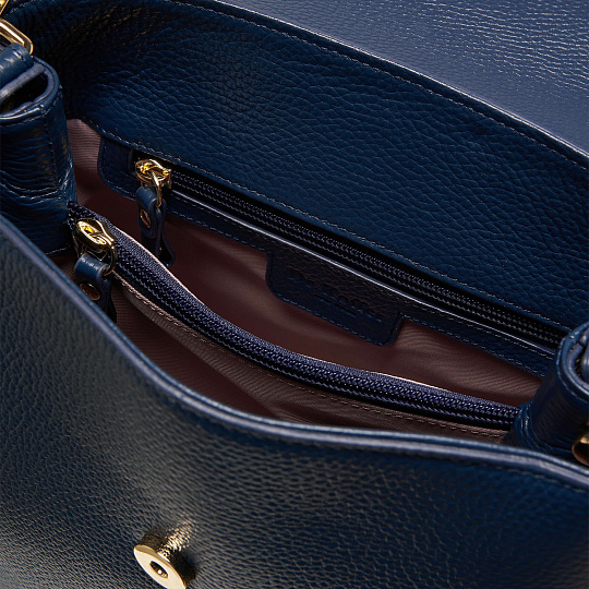 Женская сумка  Dr. Koffer из натуральной кожи фиолетовая