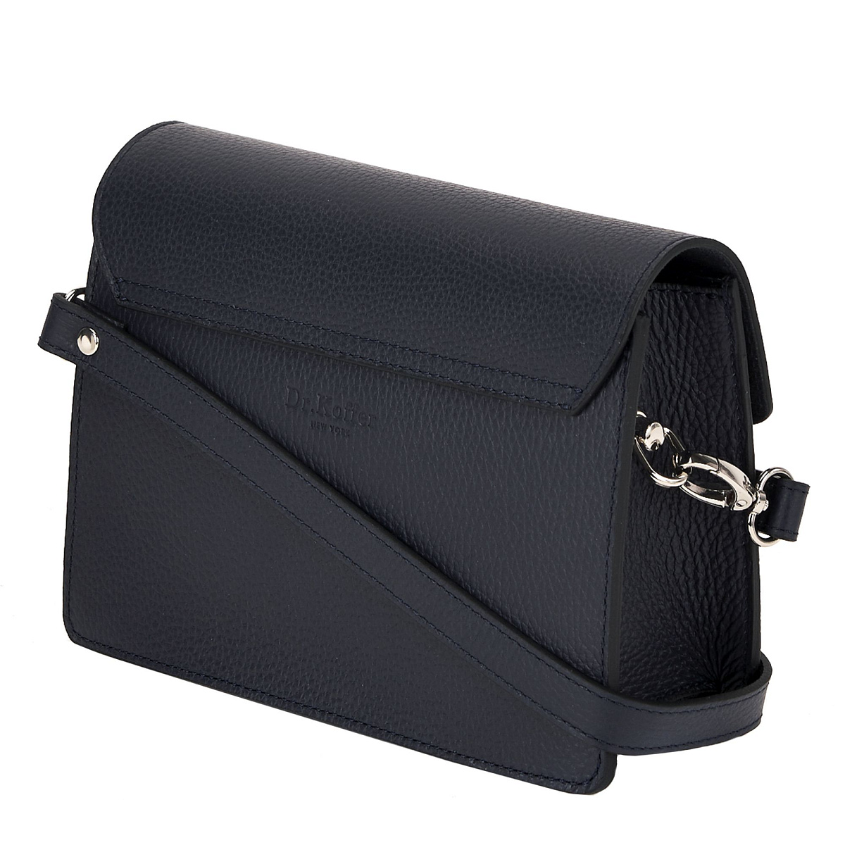 Женская сумка Dr. Koffer из натуральной кожи синяя