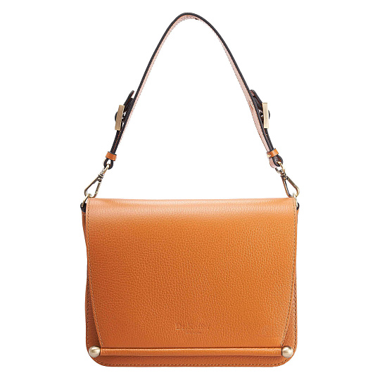Женская сумка Dr. Koffer из натуральной кожи оранжевая
