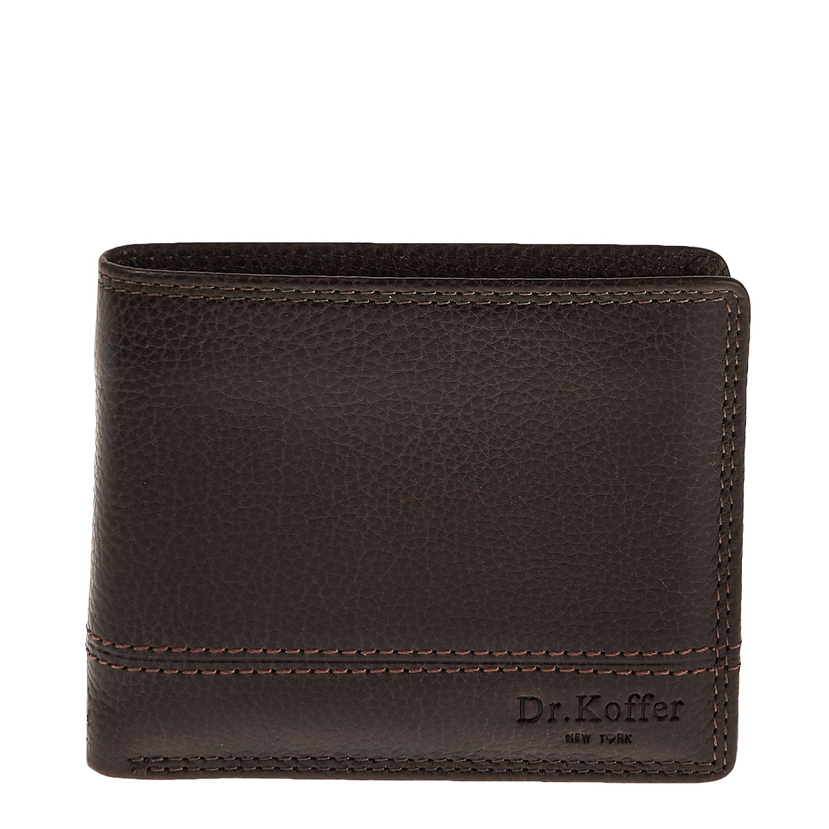 Портмоне Dr.Koffer из натуральной кожи коричневое