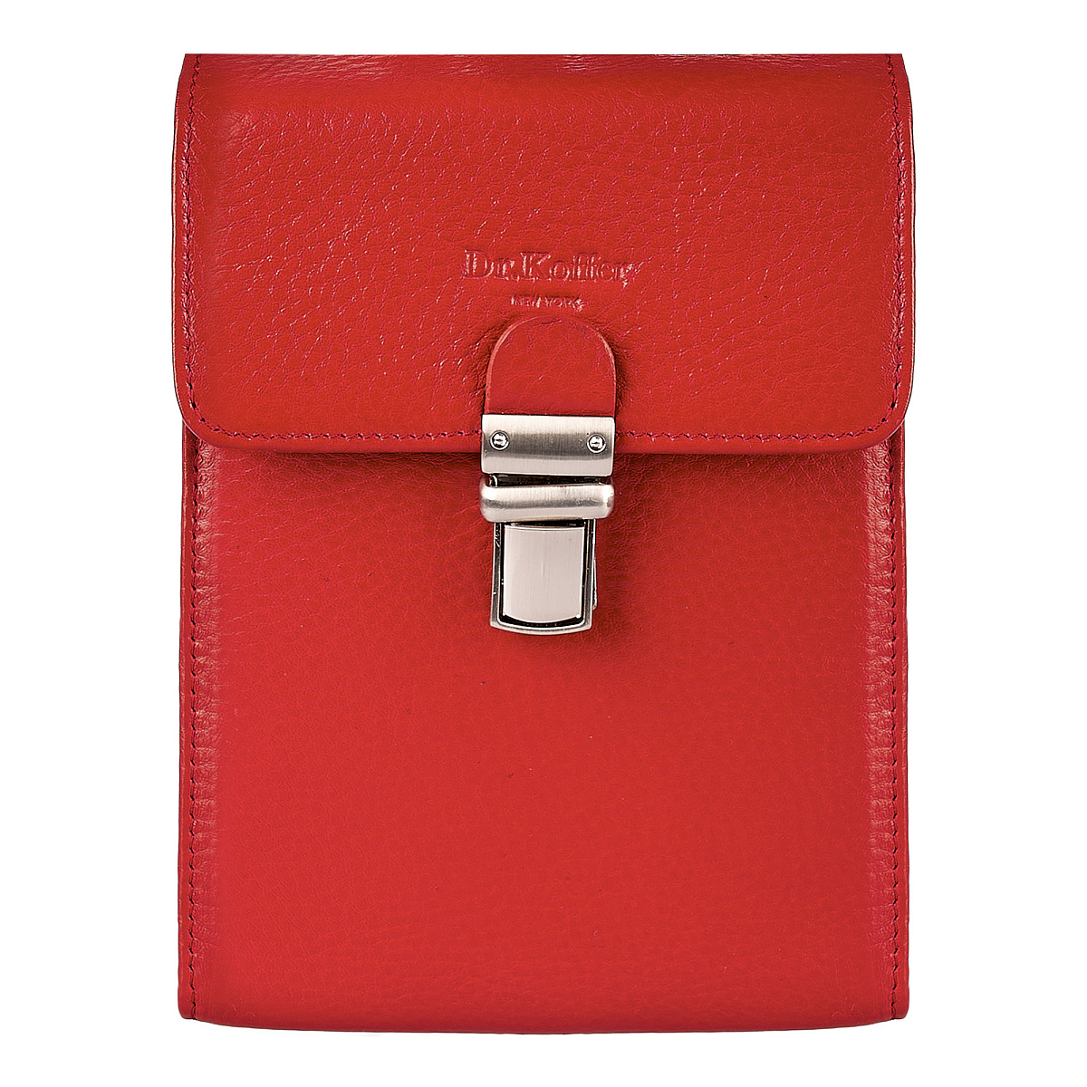 Деловая сумка Dr.Koffer из натуральной кожи красная