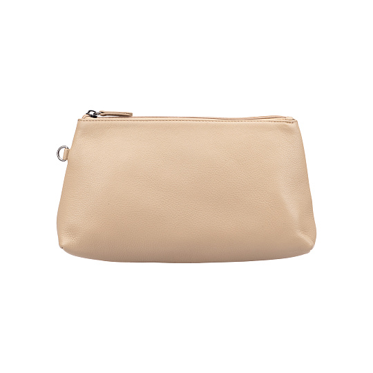 Женская сумка Dr.Koffer из натуральной кожи бежевая