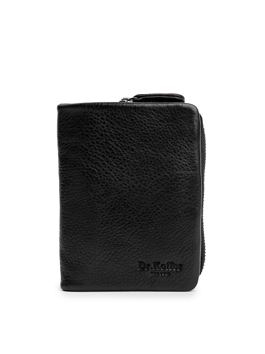 Портмоне Dr.Koffer из натуральной кожи черное