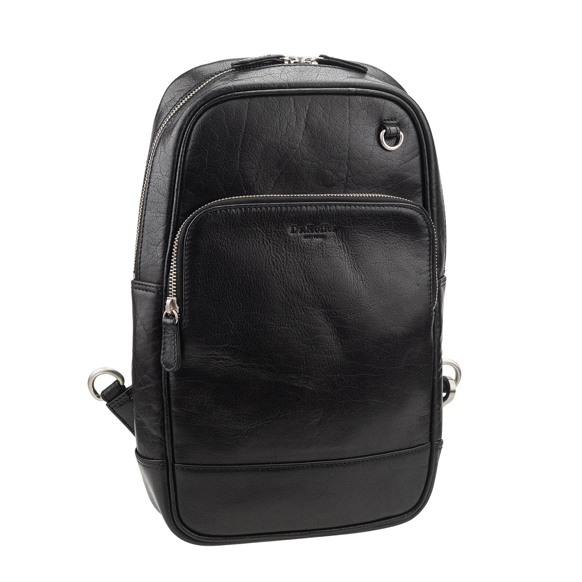 Рюкзак Dr.Koffer из натуральной кожи черный