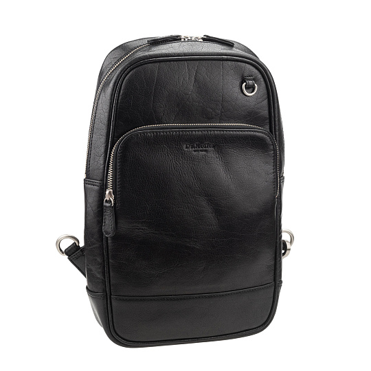 Рюкзак Dr.Koffer из натуральной кожи черный