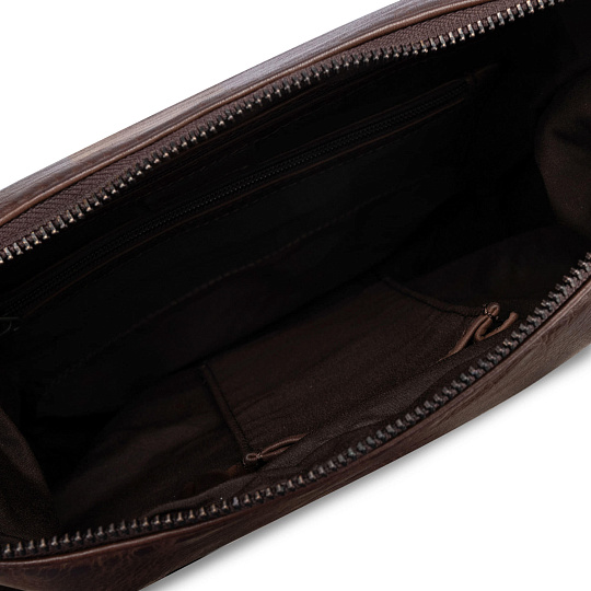 Сумка через плечо Dr.Koffer из натуральной кожи коричневая