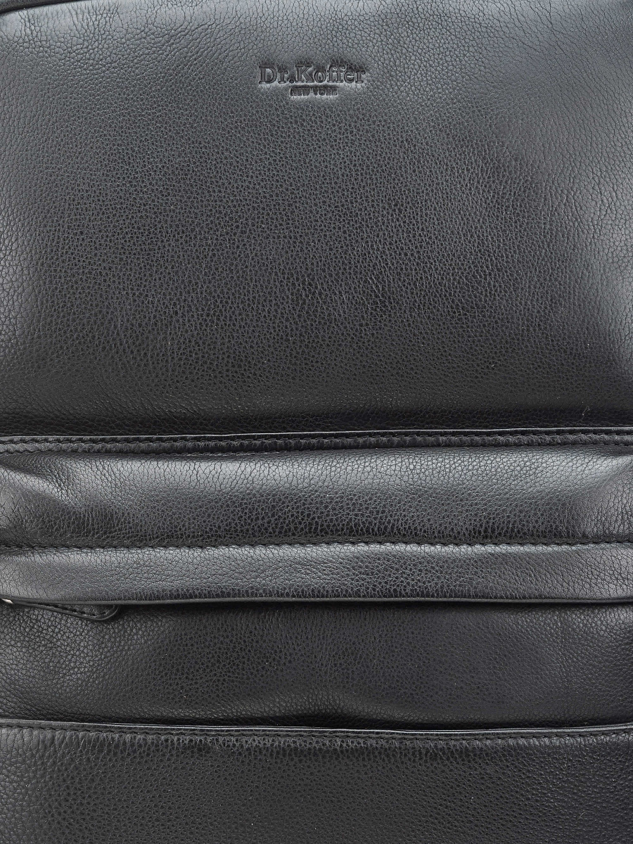 Рюкзак Dr. Koffer из натуральной кожи черный
