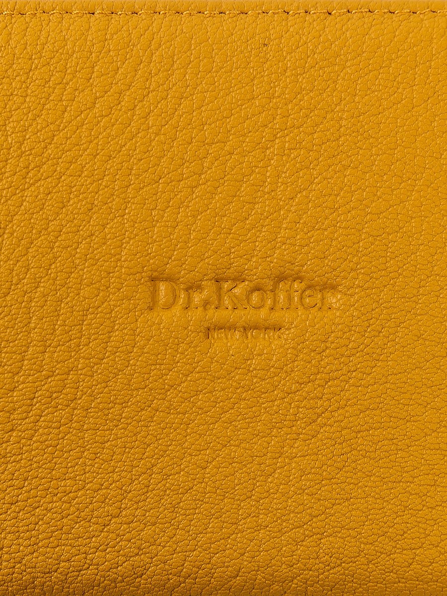 Портмоне Dr.Koffer из натуральной кожи желтое
