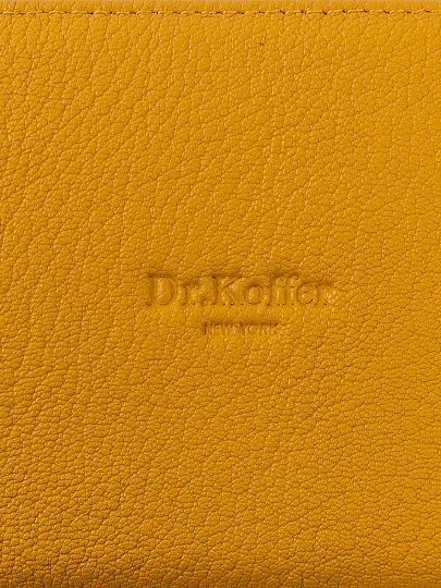 Портмоне Dr.Koffer из натуральной кожи желтое