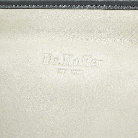 Сумка через плечо Dr.Koffer из натуральной кожи бежевая