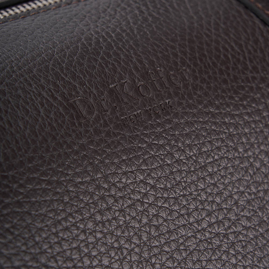 Сумка дорожная Dr.Koffer из натуральной кожи коричневая