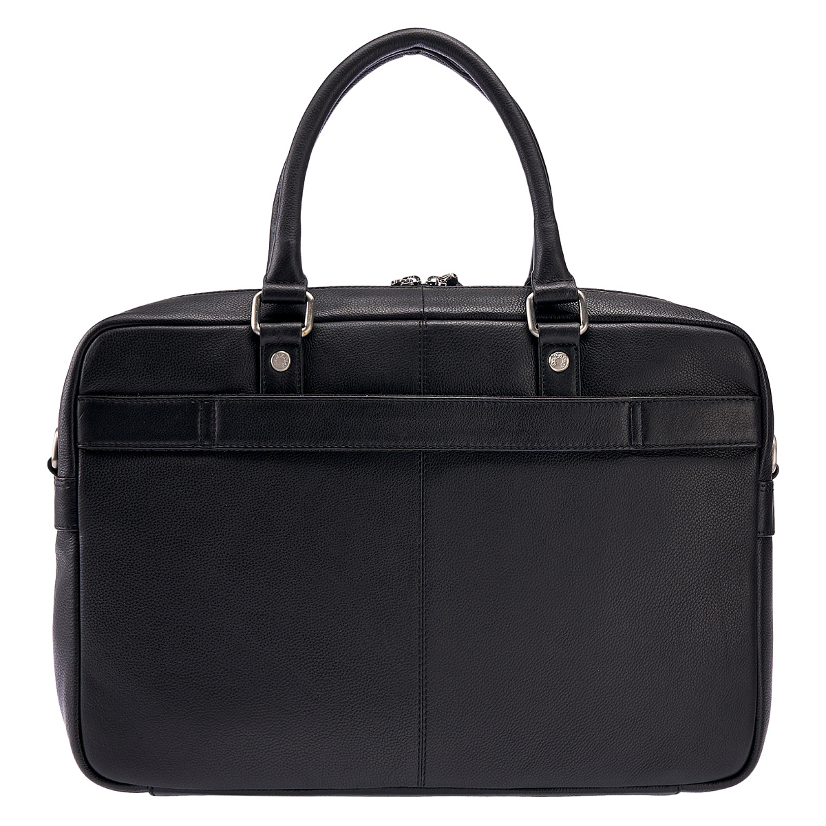Деловая сумка Dr.Koffer из натуральной кожи черная