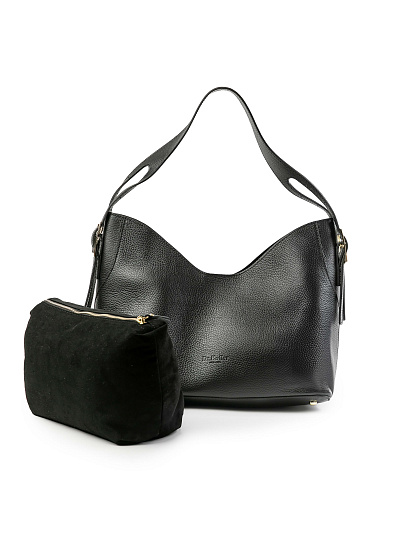 Женская сумка Dr.Koffer из натуральной кожи черная