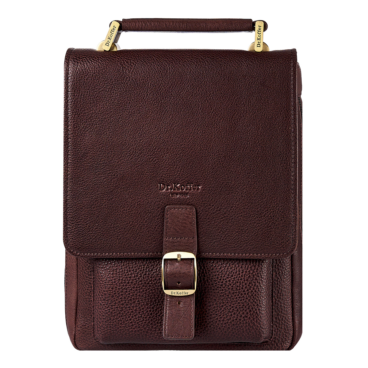 Сумка планшет Dr.Koffer из натуральной кожи коричневый