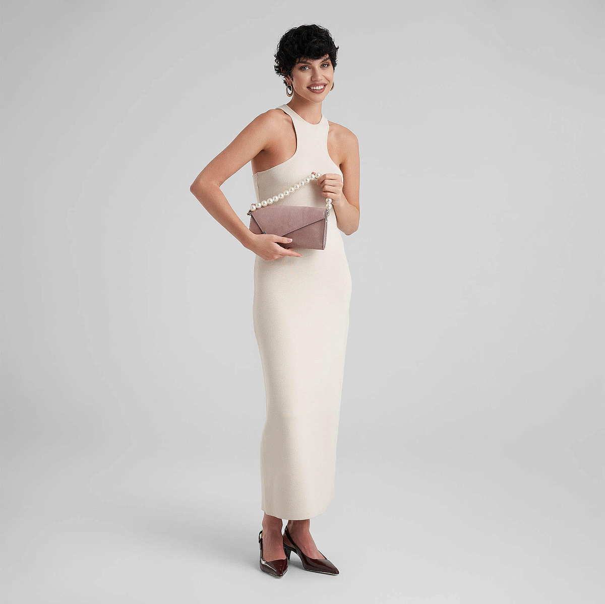 Женская сумка Dr. Koffer из натуральной кожи розовая