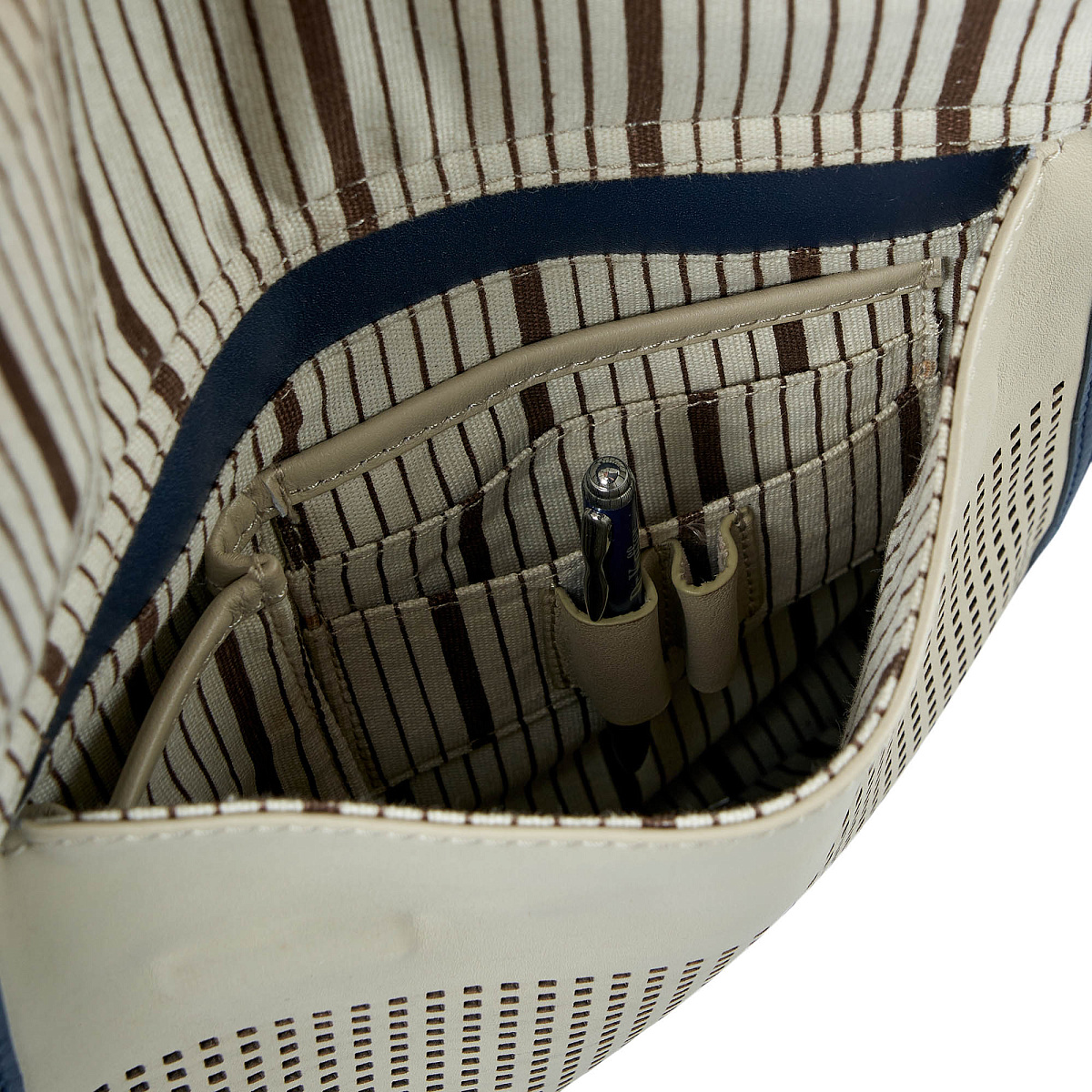 Сумка через плечо Dr.Koffer из натуральной кожи синяя