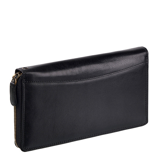 Портмоне Dr.Koffer из натуральной кожи черное