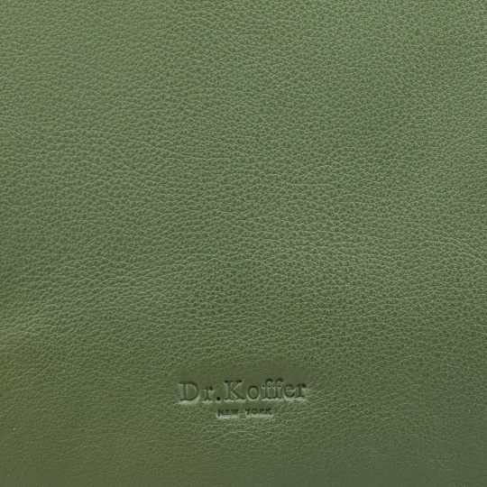 Женская сумка Dr.Koffer из натуральной кожи зеленая