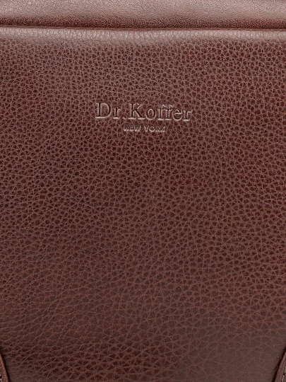 Сумка-визитка Dr. Koffer из натуральной кожи коричневая