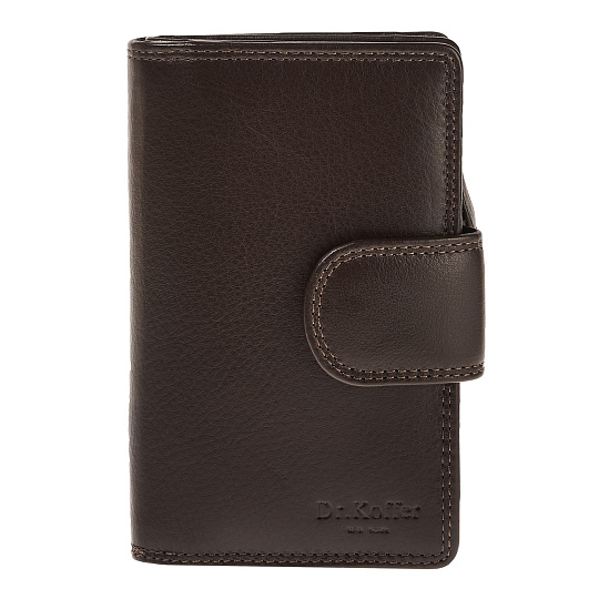 Портмоне Dr.Koffer из натуральной кожи коричневое