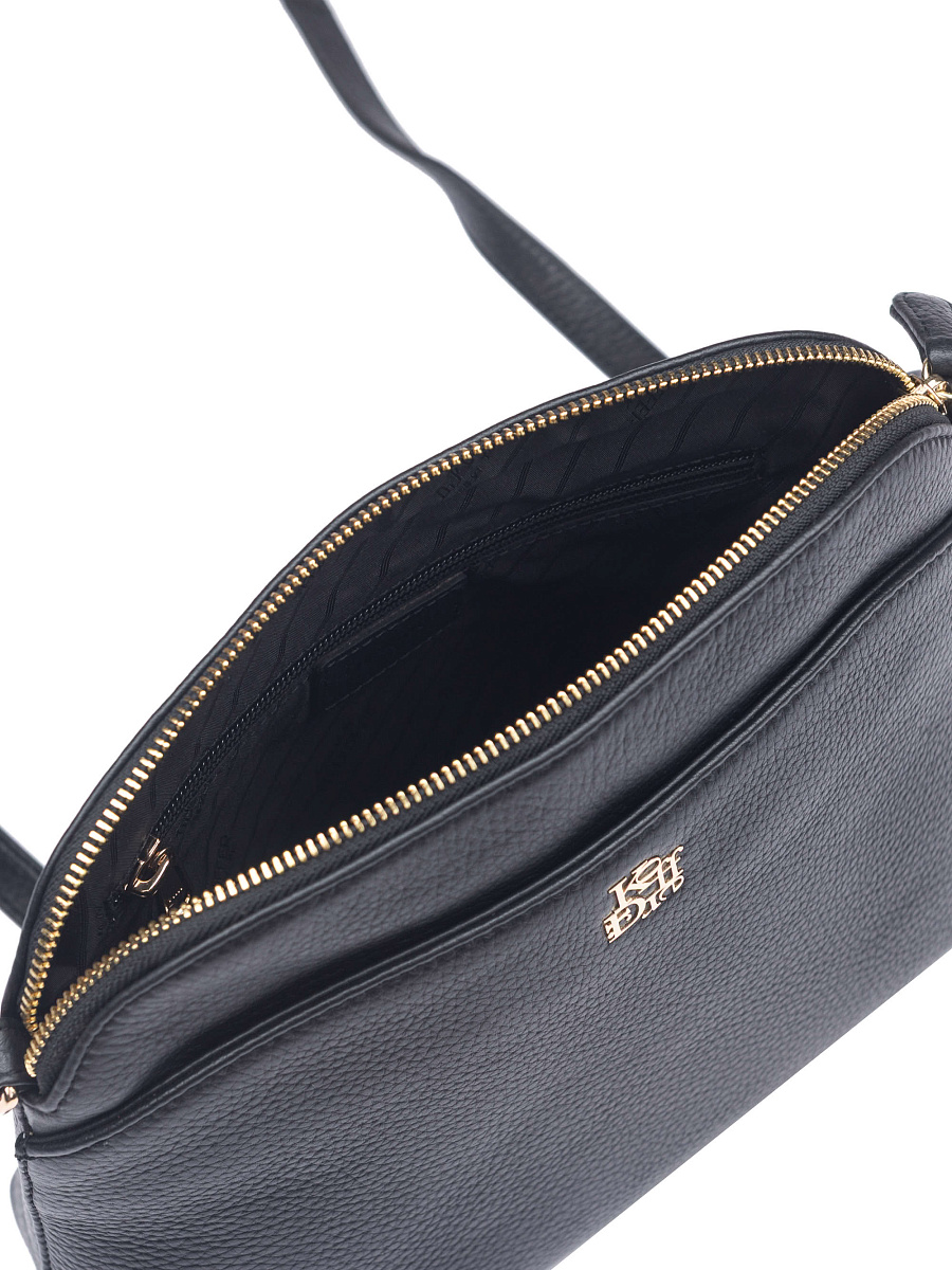 Женская сумка Dr. Koffer из натуральной кожи черная