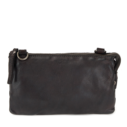 Сумка через плечо Dr.Koffer из натуральной кожи серая