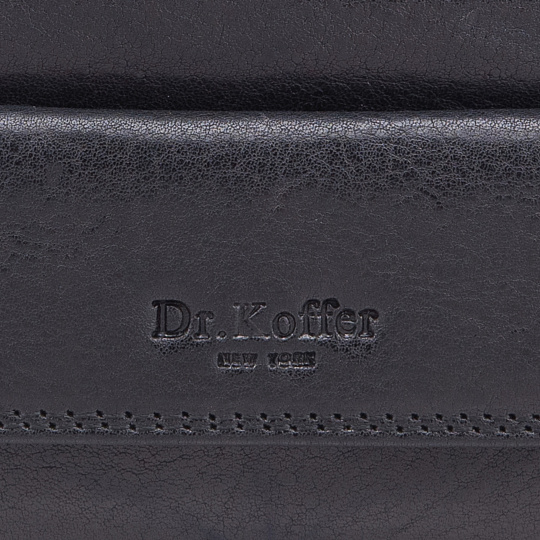 Ключница Dr.Koffer из натуральной кожи черная